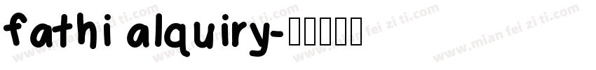 fathi alquiry字体转换